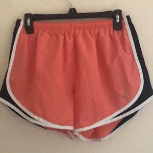 coral pink nike shorts